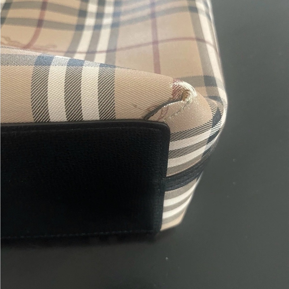 Burberry reversible leather medium Haymarket Chec… - image 9